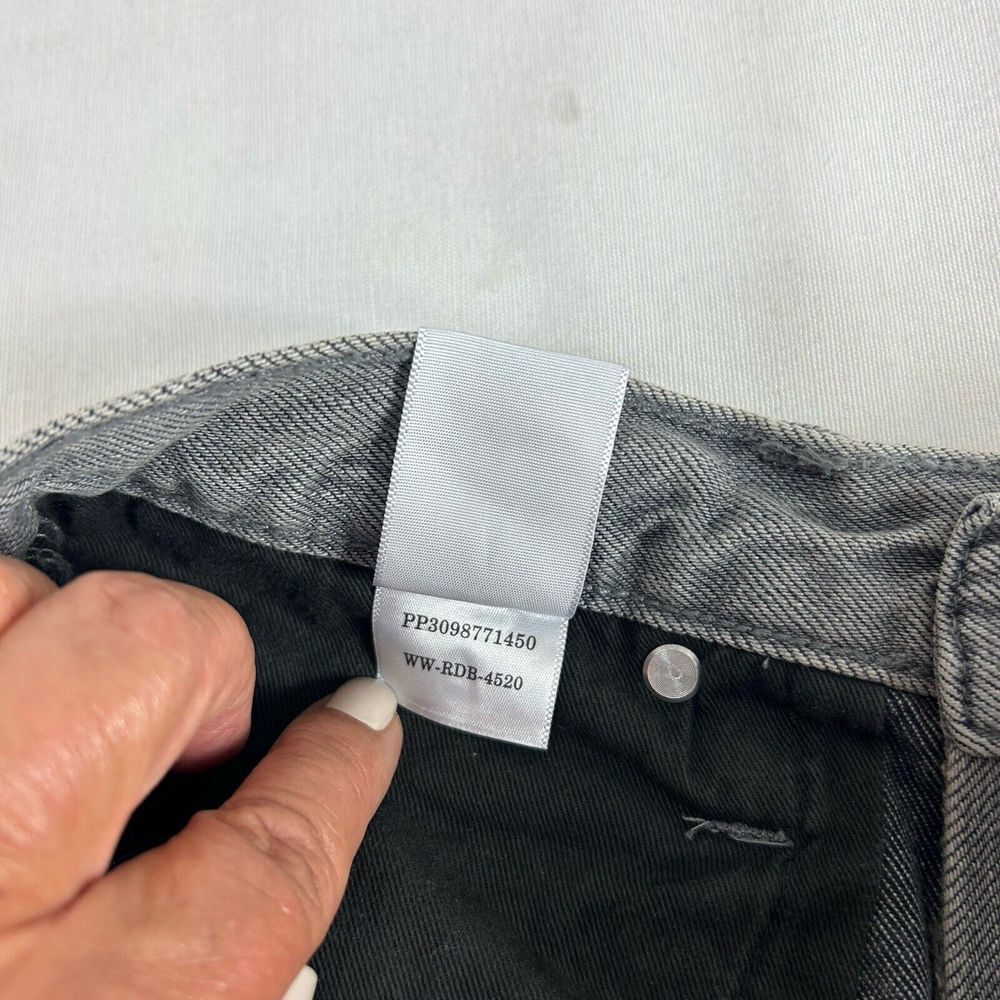 Everlane The 90s Cheeky Jean Womens 27 Crop Gray 100% Cotton Button Fly NWT‎ - Picture 13 of 13
